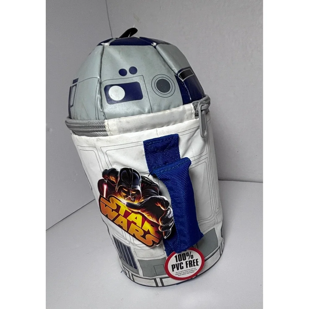 Star Wars R2-D2 Thermos Insulated Lunch Bag NWT Y2K Retro 3D Droid 2014